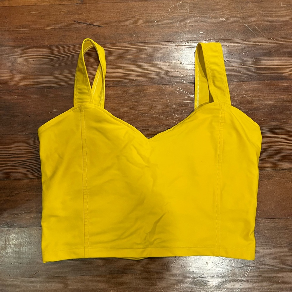 Kortni Jeane Golden Women's Latter Swim Top, Size XL